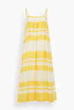 Lemlem Eda Slip Dress in Mezimuri Yellow