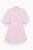 Simkhai Cleo Balloon Pintuck Mini Dress in Tulip