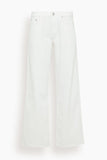 Rag And Bone Saige Full Straight Jeans in White