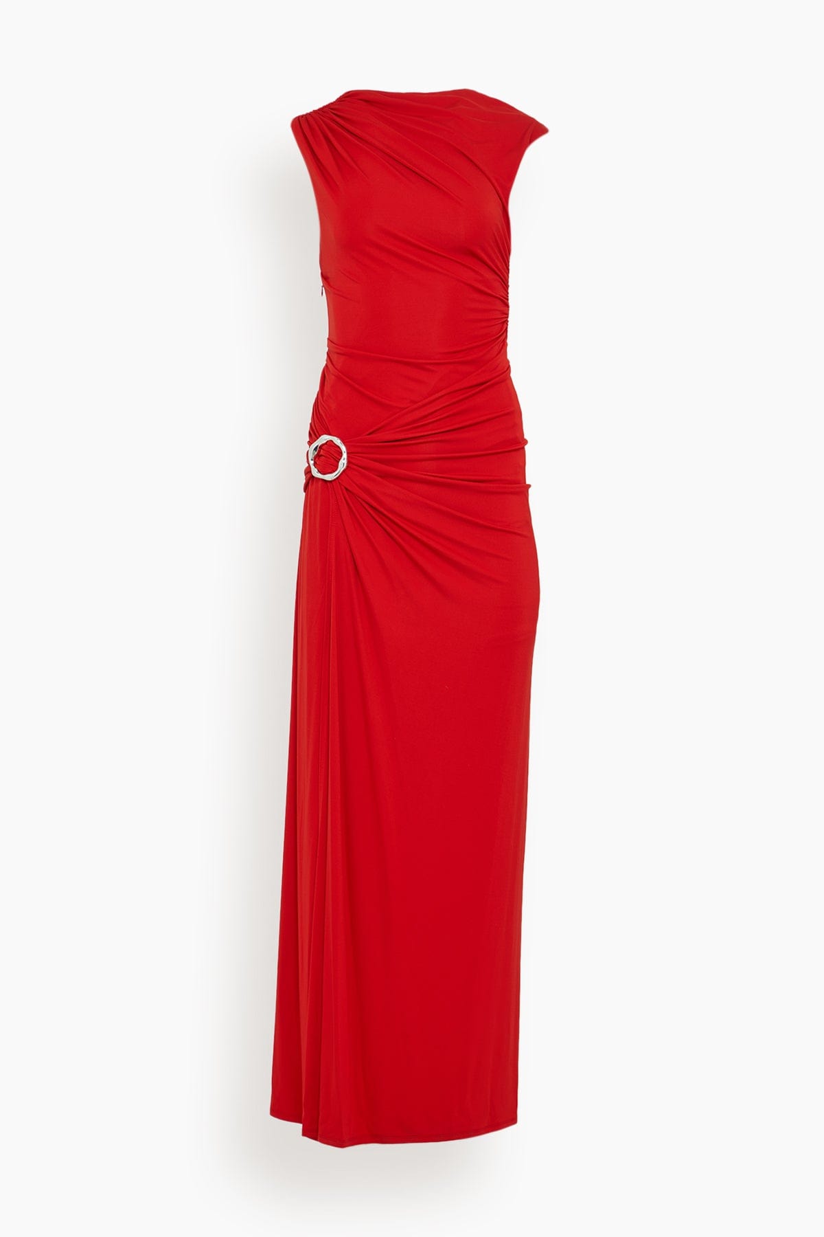 Simkhai Blaine Sleeveless Gown in Crimson