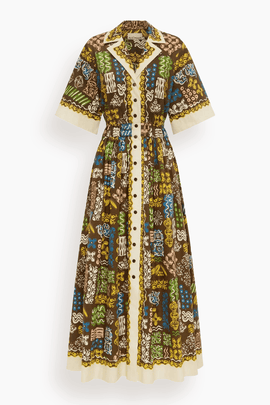 Minnie Shirtdress in Multi