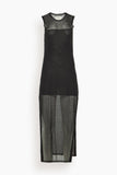 Loulou de Saison Philae Sleeveless Long Knit Dress in Black