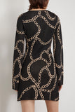 Kitri Casual Dresses Greta Knit Mini Dress in Black Chain Kitri Greta Knit Mini Dress in Black Chain