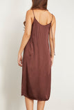 Raquel Allegra Slip Dresses Eve Slip Dress in Chocolate Raquel Allegra Eve Slip Dress in Chocolate