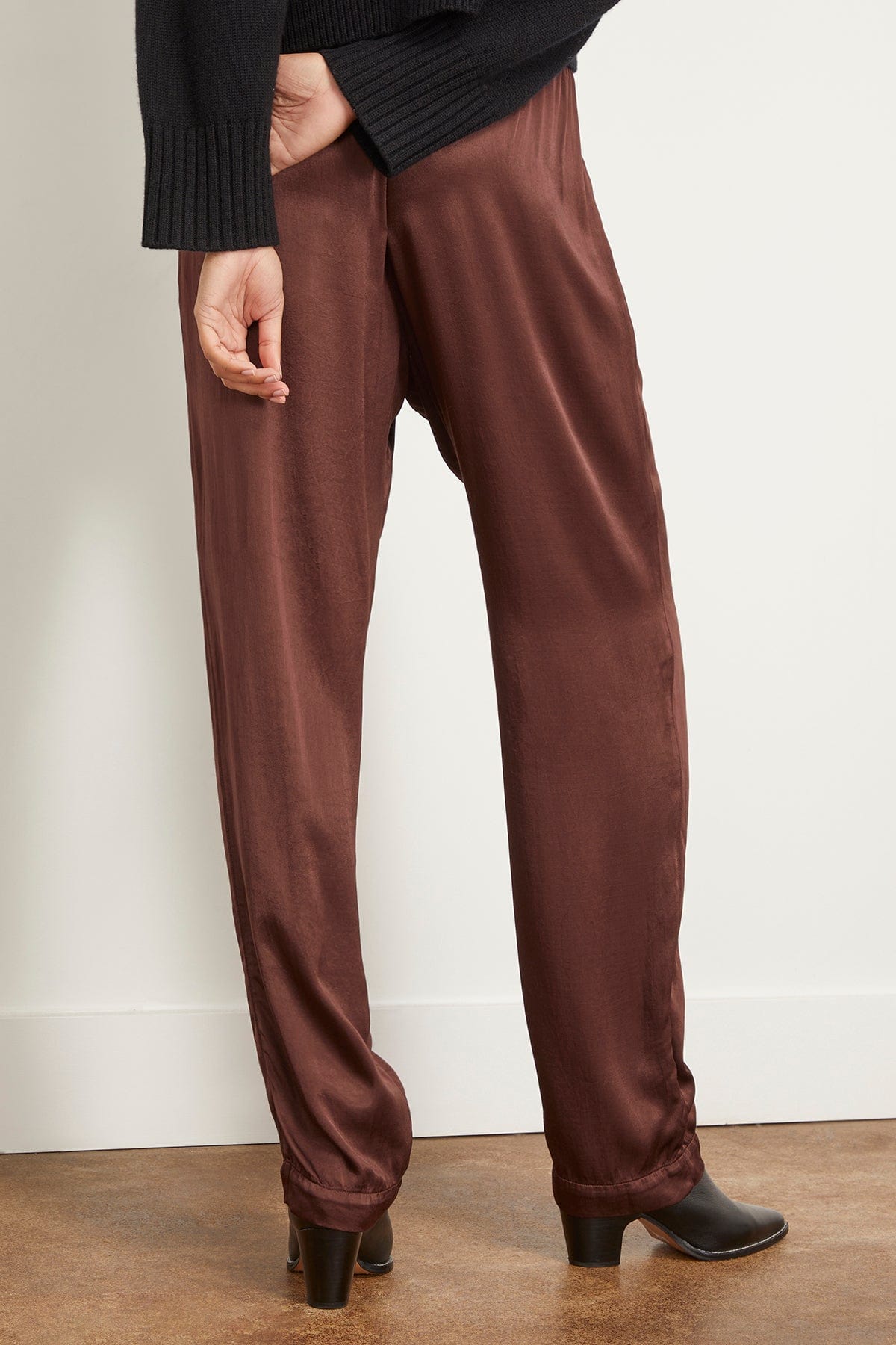 Raquel Allegra Pants Bianca Pant in Chocolate Raquel Allegra Bianca Pant in Chocolate