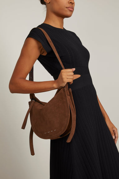 Proenza Schouler White Label Shoulder Bags Medium Baxter Suede Bag in Chocolate Proenza Schouler White Label Medium Baxter Suede Bag in Chocolate