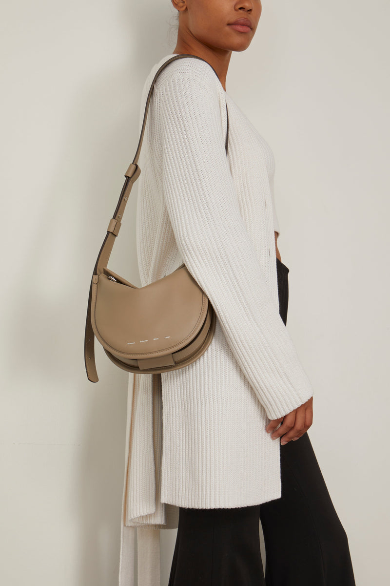White Label Baxter Leather Shoulder Bag in Beige - Proenza Schouler
