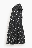 Bernadette Winnie Midi Dress in White Polka Rain