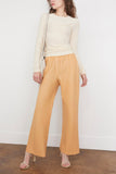 Forte Forte Pants Nappa Leather Flared Pant in Cream Forte Forte Nappa Leather Flared Pant in Cream