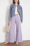 Forte Forte Pants Old Peach Gabardine Wide Leg Pants in Lavender Forte Forte Old Peach Gabardine Wide Leg Pants in Lavender