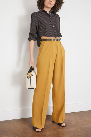 Forte Forte Pants Stretch Crepe Cady Cargo Pants in Honey Forte Forte Stretch Crepe Cady Cargo Pants in Honey