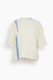 JW Anderson Tops Boxy T-Shirt in Cream