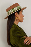 Destree Hats Gerhard Felt Hat in Beige/Green Destree Gerhard Felt Hat in Beige/Green