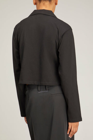 Dries Van Noten Tops Herten Bis Jersey Top in Black Dries Van Noten Herten Bis Jersey Top in Black