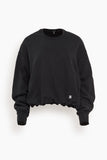 R13 New York 13 Balloon Crewneck in Black