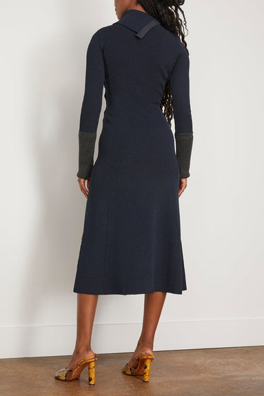 Proenza Schouler Dresses Fine Rib Knit Dress in Midnight Multi Proenza Schouler Fine Rib Knit Dress in Midnight Multi