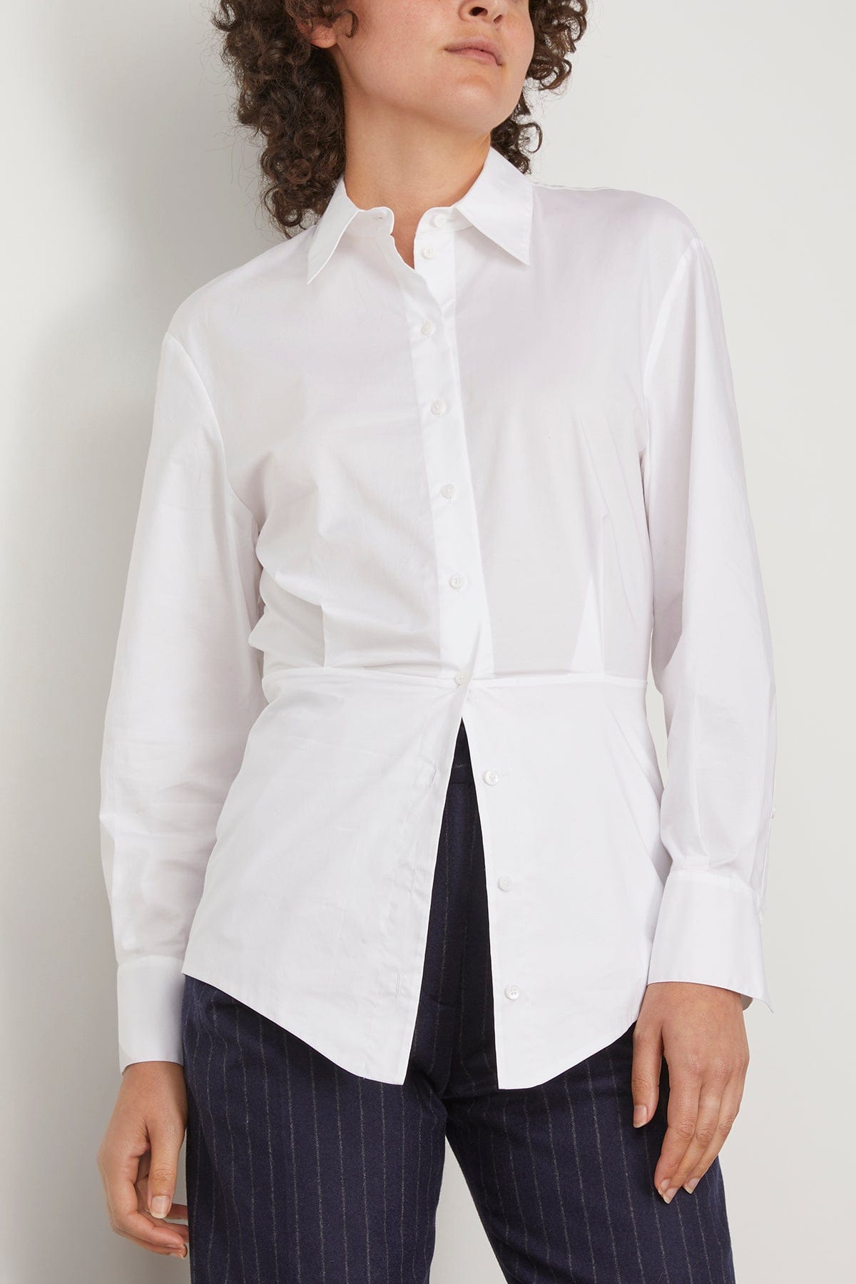 Dorothee Schumacher Tops Poplin Power Blouse in Pure White Dorothee Schumacher Poplin Power Blouse in Pure White