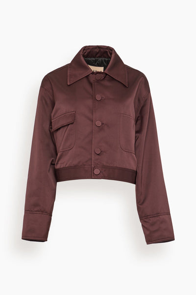 Jacket in Dark Burgundy