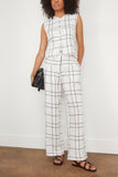 Duomo Pant in Letizia Check White