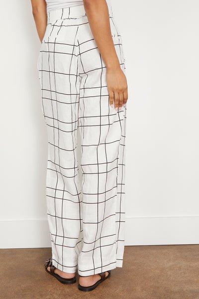 Duomo Pant in Letizia Check White