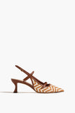 Alexandre Birman Tita Raffia Zig 60 Slingback in Espresso