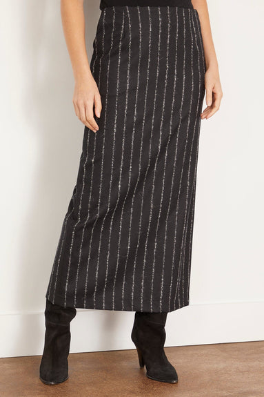 La Collection Skirts Alvida Skirt in Black Striped La Collection Alvida Skirt in Black Striped