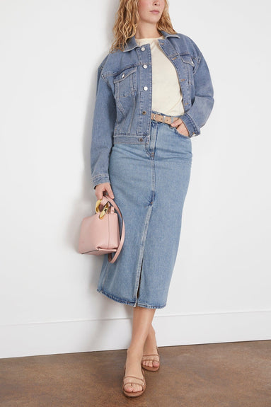 Loulou Studio Jackets Dave Denim Jacket in Washed Light Blue Loulou Studio Dave Denim Jacket in Washed Light Blue