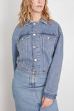 Loulou Studio Jackets Dave Denim Jacket in Washed Light Blue Loulou Studio Dave Denim Jacket in Washed Light Blue