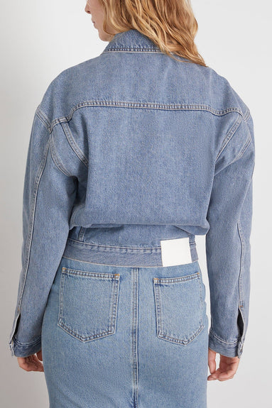 Loulou Studio Jackets Dave Denim Jacket in Washed Light Blue Loulou Studio Dave Denim Jacket in Washed Light Blue