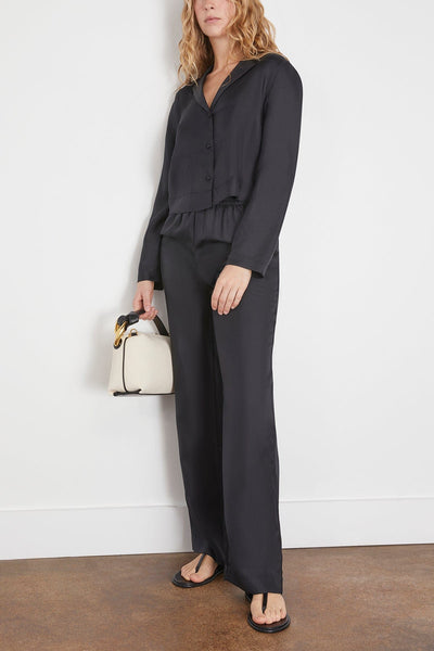 Loulou Studio Tops Aloma Shirt in Black Loulou Studio Aloma Shirt in Black