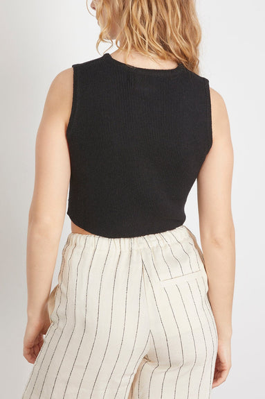 Loulou Studio Tops Chace Cropped Top in Black Loulou Studio Chace Cropped Top in Black