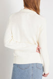Loulou Studio Sweaters Canillo Sweater in Rice Ivory Loulou Studio Canillo Sweater in Rice Ivory