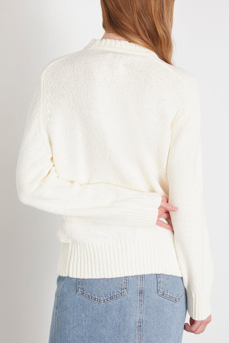 Loulou Studio Canillo Sweater in Rice Ivory – Hampden Clothing