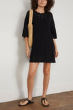 Loulou Studio Casual Dresses Doni Short Sleeve Dress in Black Loulou Studio Doni Short Sleeve Dress in Black