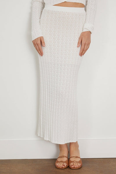 Loulou Studio Skirts Dera Long Skirt in Ivory Loulou Studio Dera Long Skirt in Ivory