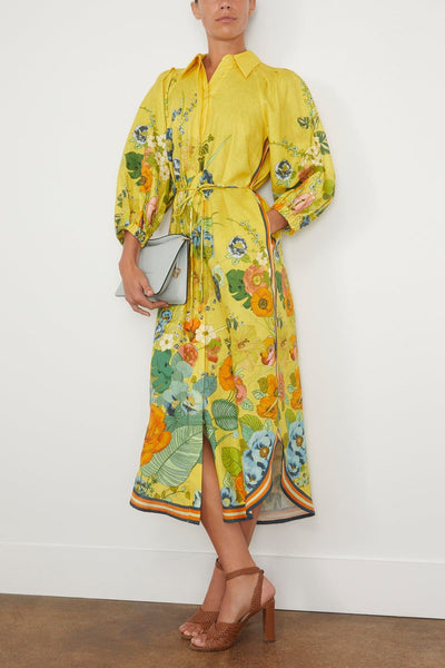 Alemais Casual Dresses Cresida Shirtdress in Yellow Alemais Cresida Shirtdress in Yellow