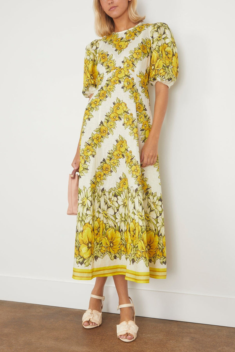 Alemais Casual Dresses Gisela Midi Dress in Yellow Alemais Gisela Midi Dress in Yellow