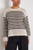 Vanessa Bruno Sweaters Candabelle Sweater in Ecru/Noir Vanessa Bruno Candabelle Sweater in Ecru/Noir