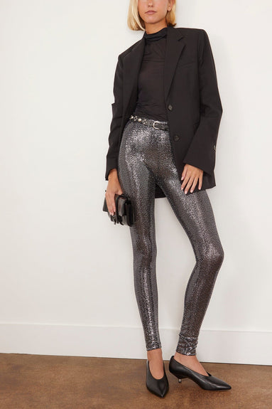 Isabel Marant Pants Joshua Skinny Leg Pants in Black/Silver Isabel Marant Joshua Skinny Leg Pants in Black/Silver