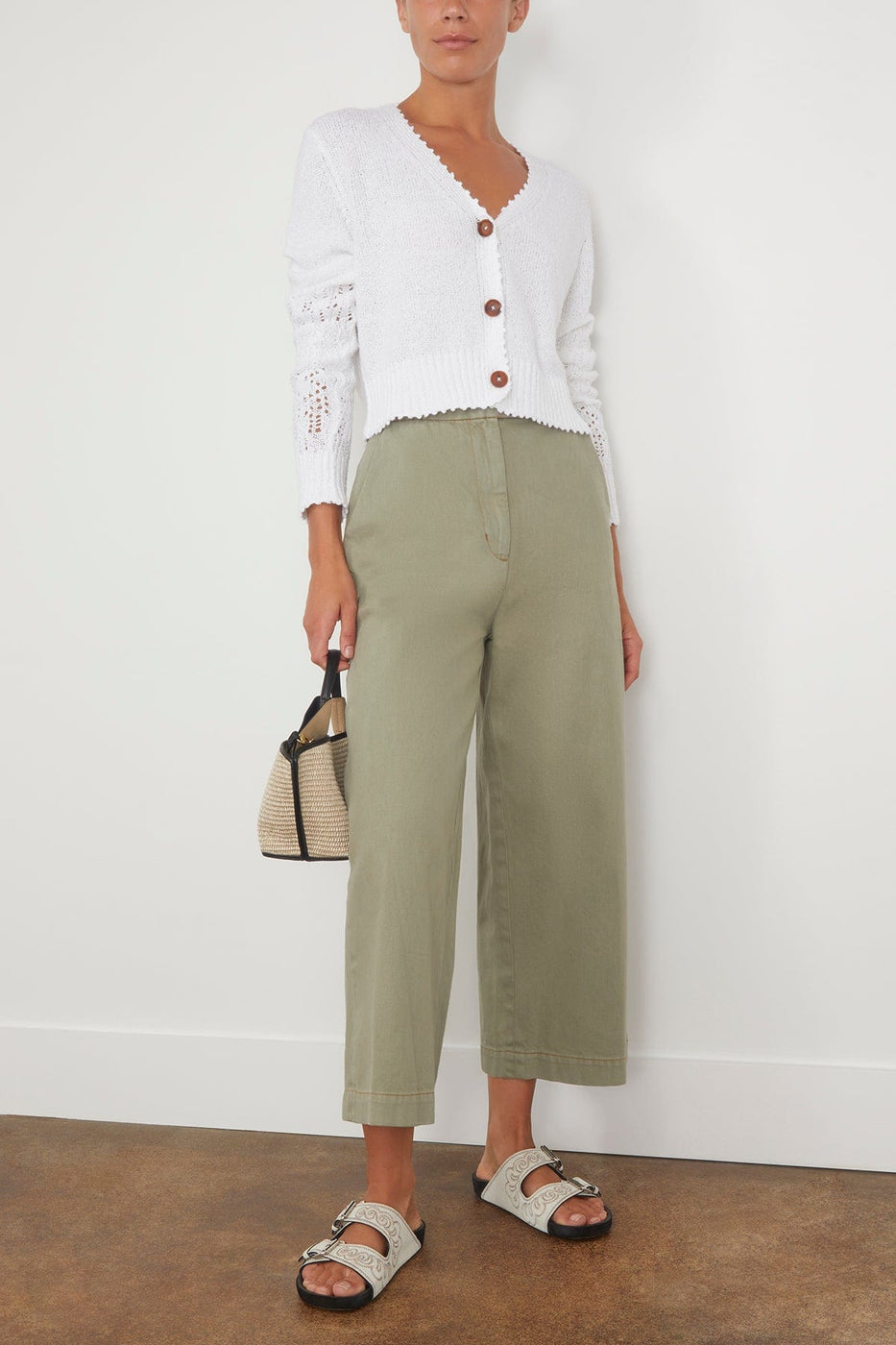 Rachel Comey Sweaters Olia Cardigan in White Rachel Comey Olia Cardigan in White