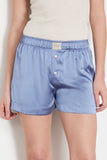 Comme Si Shorts La Boxer Classica Silk Boxer in Periwinkle Comme Si La Boxer Classica Silk Boxer in Periwinkle