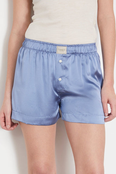 Comme Si Shorts La Boxer Classica Silk Boxer in Periwinkle Comme Si La Boxer Classica Silk Boxer in Periwinkle