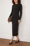 Toteme Casual Dresses Twisted Jersey Dress in Black Toteme Twisted Jersey Dress in Black