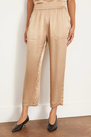 Raquel Allegra Pants Trapunto Pant in Sand