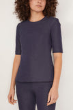 Rosetta Getty Tops Fitted T-Shirt Top in Indigo Rosetta Getty Fitted T-Shirt Top in Indigo