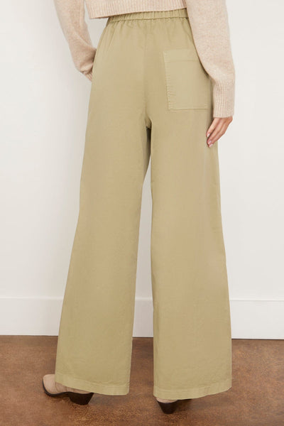 Forte Forte Pants Peached Cotton Twill Palazzo Cargo Pants in Olive Forte Forte Peached Cotton Twill Palazzo Cargo Pants in Olive