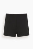Tibi Bonded Viscose Shorts in Black