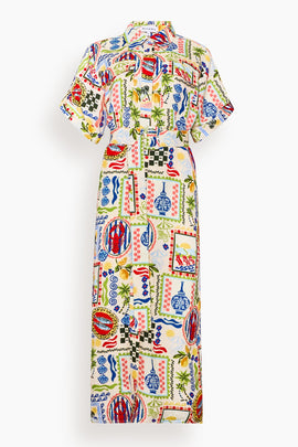 Charlotte Dress in Coastal Conversation