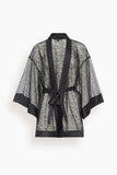 Kiki De Montparnasse Petite Fleur Kimono in Black