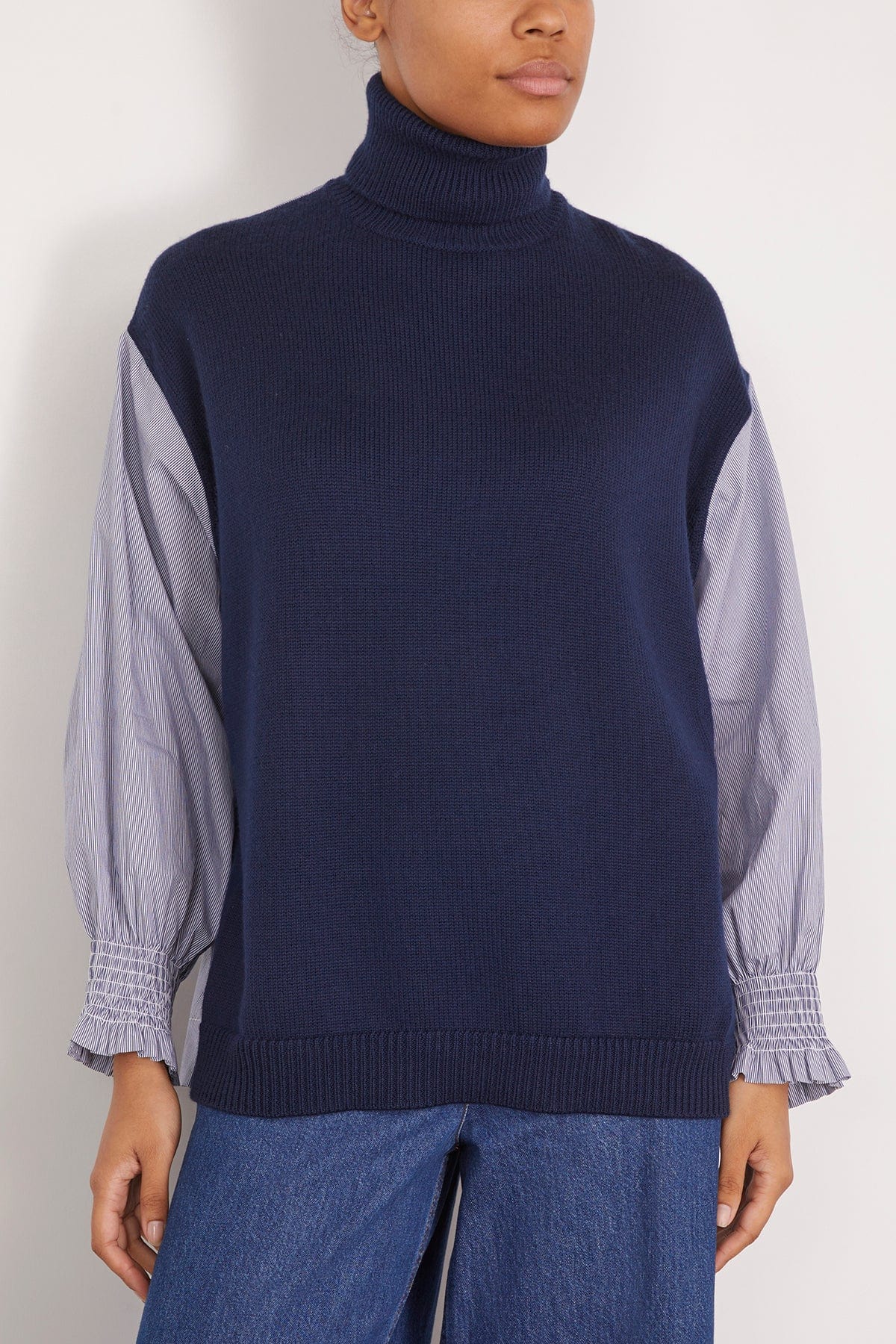 Sea Sweaters Devana Turtleneck Sweater in Navy SEA Devana Turtleneck Sweater in Navy